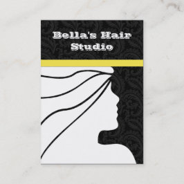 Salon-visitkort Tidsbeställning Kort