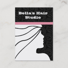 Salon-visitkort Tidsbeställning Kort