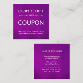 Salonförråd av lyxolja Silver Glitter Rabattkort