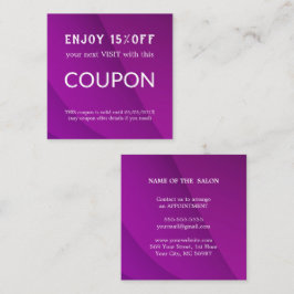 Salonförråd av lyxolja Silver Glitter Rabattkort