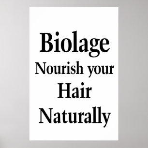 Salong Barber Shop Affisch Hår Nourish Biolage