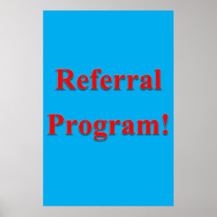 Salong Barber Shop Affisch Referral Program