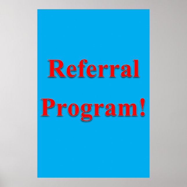 Salong Barber Shop Affisch Referral Program (Framsidan)