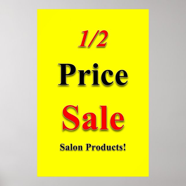 Salong Barber Shop Affischer 1/2 Pris Erbjudande P (Framsidan)