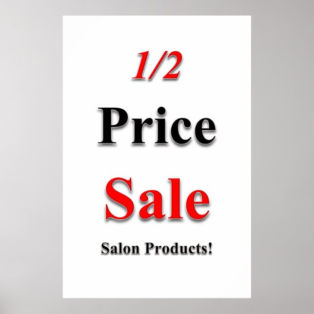 Salong Barber Shop Affischer 1/2 Pris Erbjudande P (Framsidan)