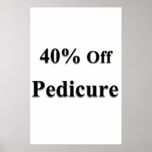 Salong Barber Shop Affischer 40% rabatt Pedikyr
