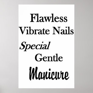 Salong Barber Shop Affischer Flawless Manikyr Nagl