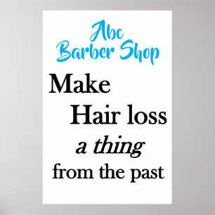 Salong Barber Shop Affischer Håravfall
