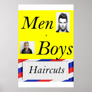 Salong Barber Shop Affischer Män & Pojkar Klippnin