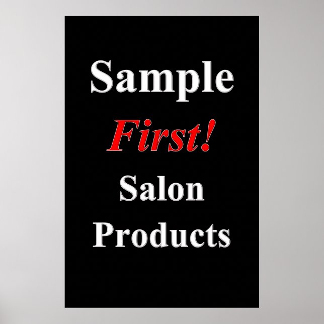 Salong Barber Shop Affischer Sampleförsäljningspro (Framsidan)