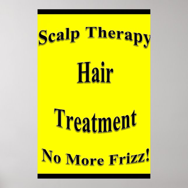 Salong Barber Shop Affischer Scalp Terapi (Framsidan)