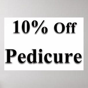 Salong Barber shop posters 10% rabatt Pedikyr Svar