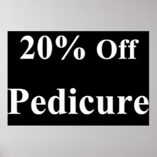 Salong Barber shop posters 20% rabatt Pedikyr Svar