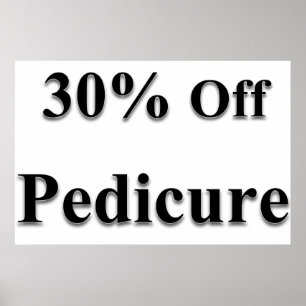 Salong Barber shop posters 30% rabatt Pedicure