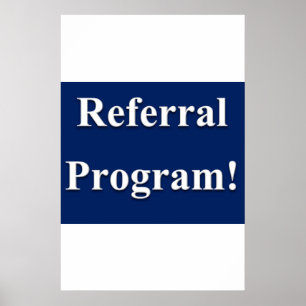 Salong Barber Shop Reklamblad Referral Program Poster