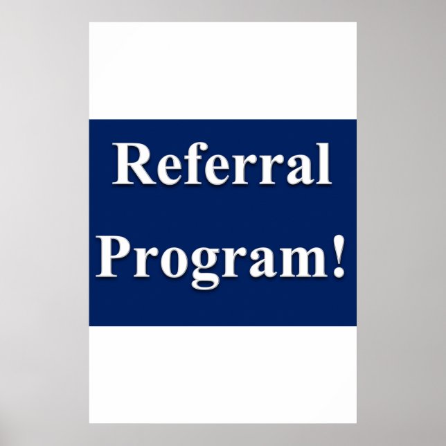 Salong Barber Shop Reklamblad Referral Program Poster (Framsidan)