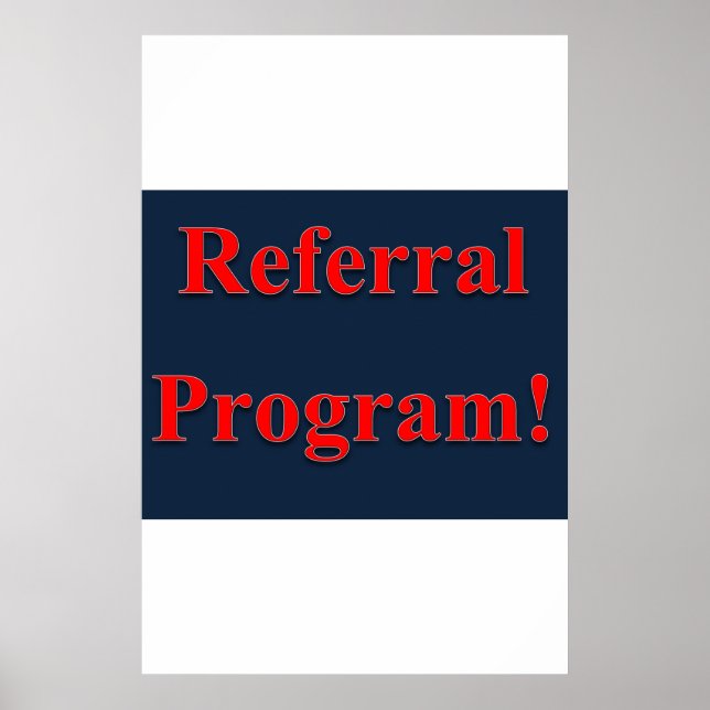 Salong Barber Shop Reklamblad Referral Program Poster (Framsidan)