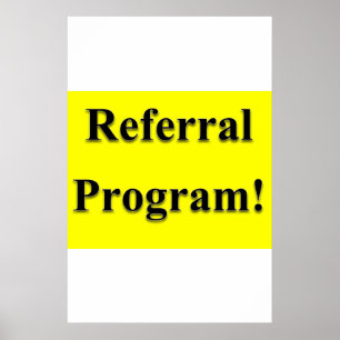 Salong Barberaffär Affischer Referral Program