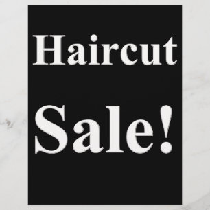 Salong Barberare Klippning Kampanj Affischer Markn Reklamblad