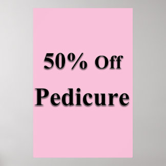 Salong Barbershop Affischer 50% rabatt Pedicure Ro