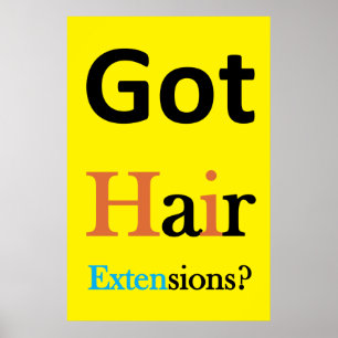 Salong Barbershop Affischer Har Hårförlängningar?
