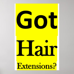 Salong Barbershop Affischer Har Hårförlängningar?