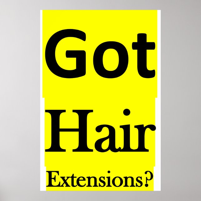 Salong Barbershop Affischer Har Hårförlängningar? (Framsidan)