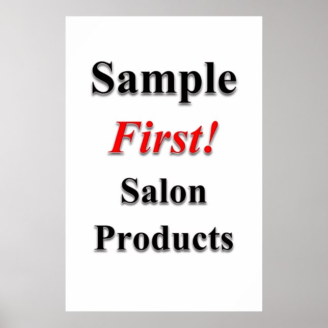 Salong Barbershop Affischer Sampleförsäljningsprod (Framsidan)