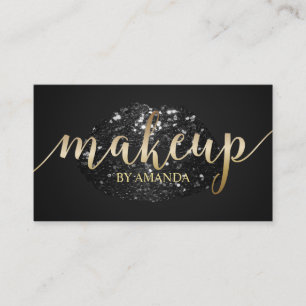 Salong för läppar för glitter för Makeupkonstn Visitkort