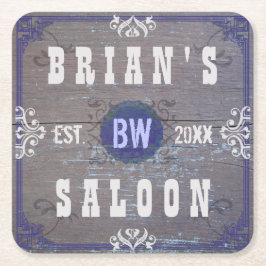 Salong för öl för anpassadehempub underlägg papper kvadrat