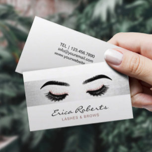 Salong för rand för silver för snärtMakeupkons Visitkort