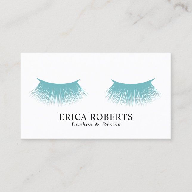 Salong för skönhet för kricka för Aqua för Visitkort (Framsida)