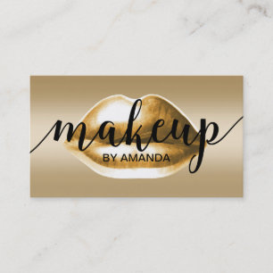 Salong för skönhet för läppar för Makeupkonstnär Visitkort