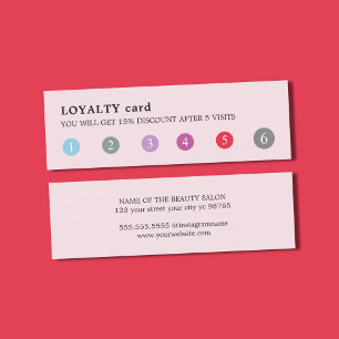 Salong för skönhet för stansmaskin för modern lojalitetskort