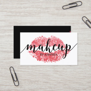 Salong för tryck för läppar för Makeupkonstnär Visitkort