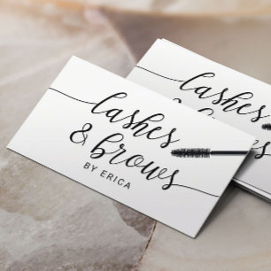 Salong för typografi för snärtMakeupkonstnär Visitkort