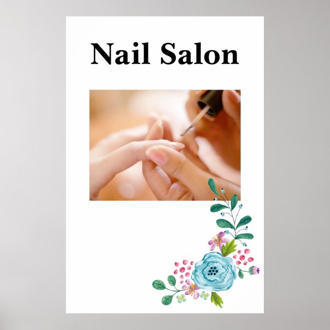 Salong Frisör Affischer Nagelsalong (Framsidan)