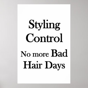 Salong Frisörsalong AffischStyling Kontroll Ingen Poster