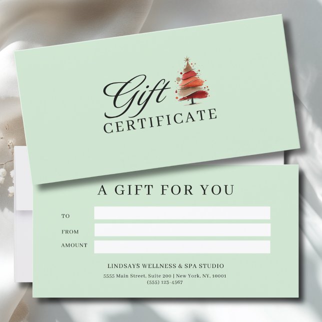 SALONG JULGRAN AFFÄRSINTYG  (SALON CHRISTMAS TREE Green BUSINESS CERTIFICATE)