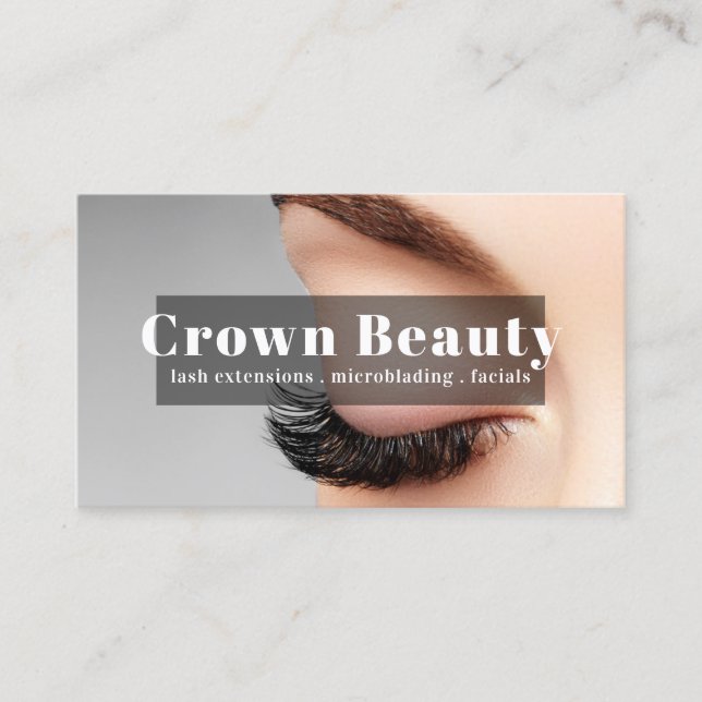 Salong Microblading , Ögonbryn,  Permanent Makeup Visitkort (Framsida)