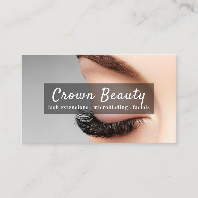 Salong Microblading, Ögonbryn, Permanent Smink Visitkort (Framsida)