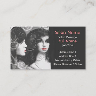 Salong/mode/Boutiquevisitkortar Visitkort