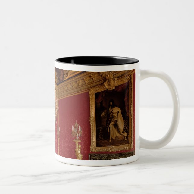 Salongd'Apollonen (Apollo rum) med tapestries Två-Tonad Mugg (Höger)
