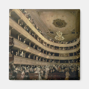 Salongen av den gammala slotttheatren, 1888 magnet