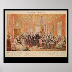 Salongen av Victor Hugo Poster