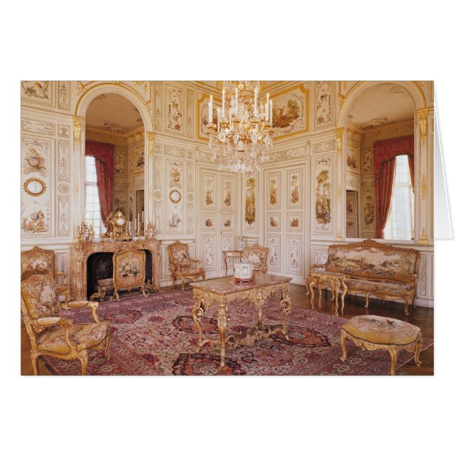 Salongen Chinois, c.1740 Hälsningskort (Framsidan Horizontal)