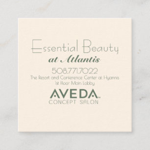 Salongen QR kodifierar visitkorten Fyrkantigt Visitkort