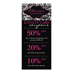 Salongmarknadsföring Cards damastast rosa blommig Reklamkort