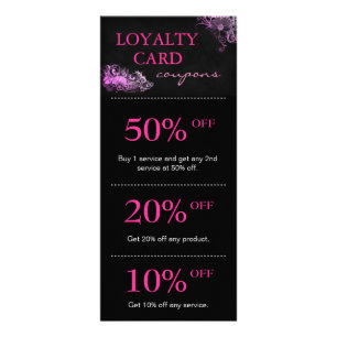 Salongmarknadsföring Cards rosa blommigt Reklamkort