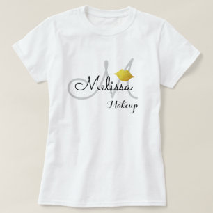 salonuniform (eller för personlig använda) vit t shirt
